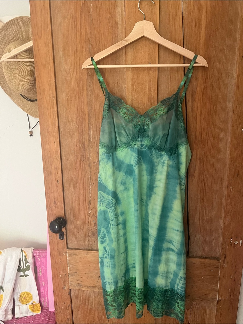 Vintage Retro Slip Dress Hand Tie-Dyed. Boutique NYC